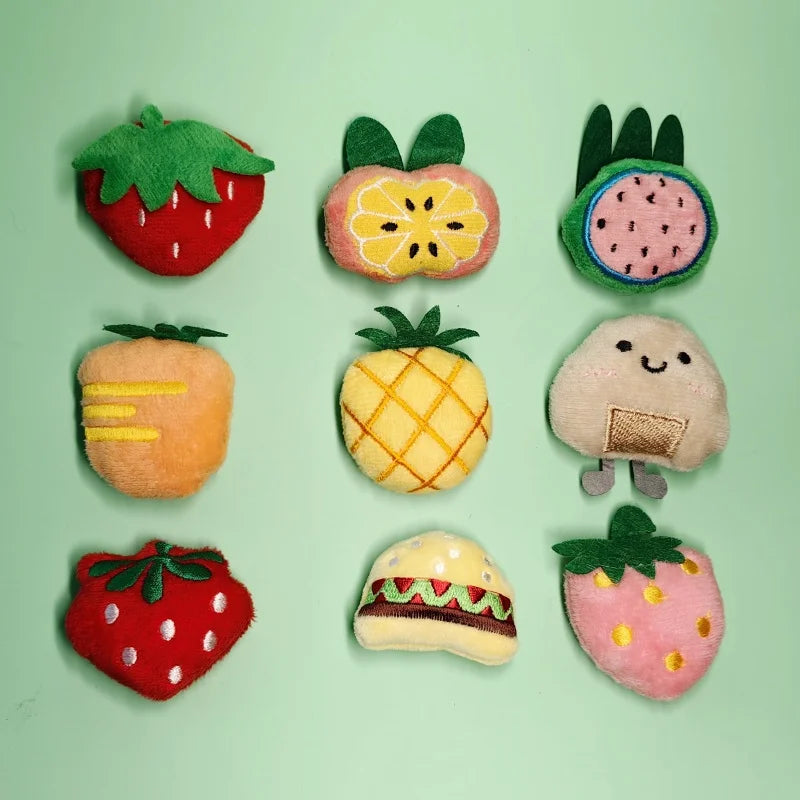 Pet Plush Toy Set Cat Toy With Catmint Kitten Plush Catnip Toy With Scent Cat Mini Catnip Toy Teeth Chewing Grinding Pet Supply