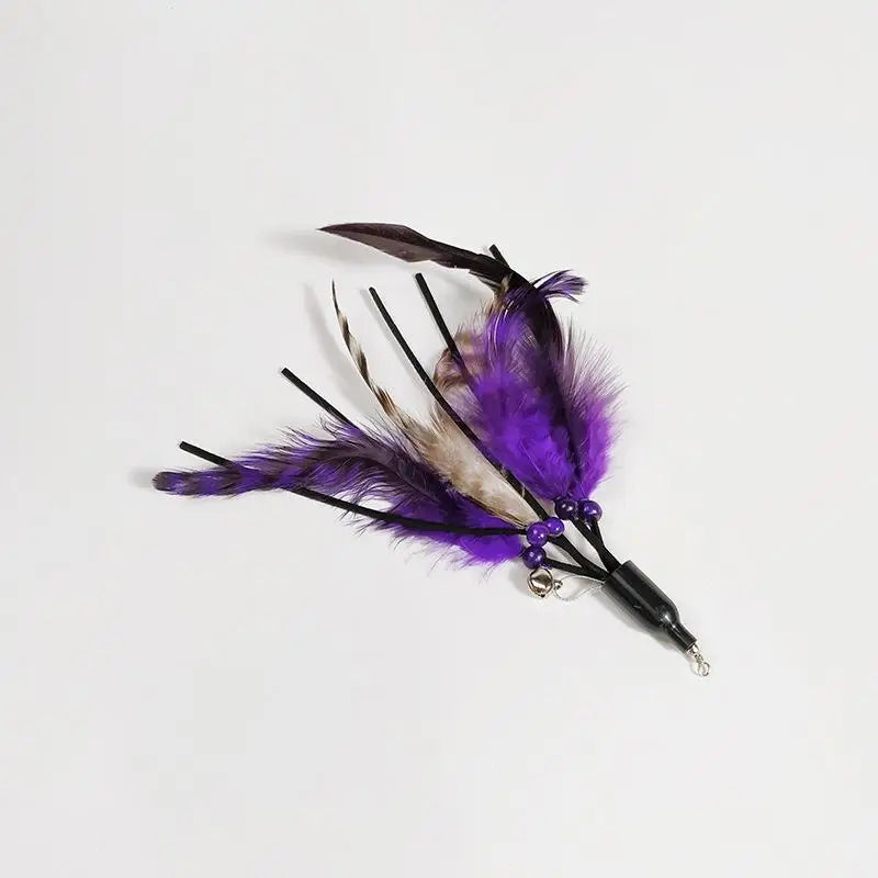 1/2pcs Funny Cat Stick Flower Bud Feather Sticks Cats Chaser Interactive Toys Fishing Rod Cat Toy Cat Accessories Pet Supplies