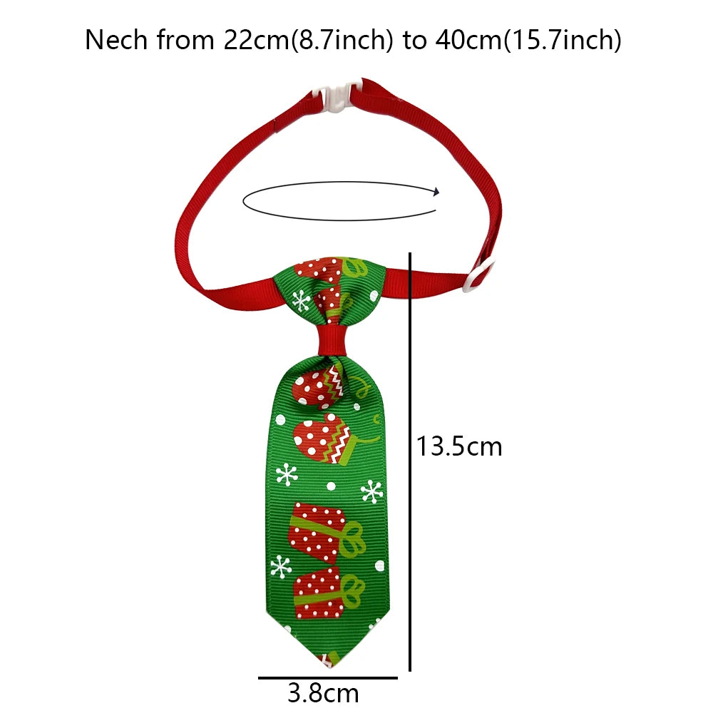50/100pcs Xmas Dog Accessories Christmas Pet Dog Tie Collar Small Dog Cat Puppy Neckties Bowtie Holiday Pet Dog Grooming items