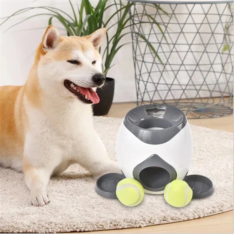 Automatic Pet Feeder Interactive Take Tennis Launcher Dog Training Toy Fun Ball Throwing Machine Teddy Corgi Shiba Inu Dog Toys