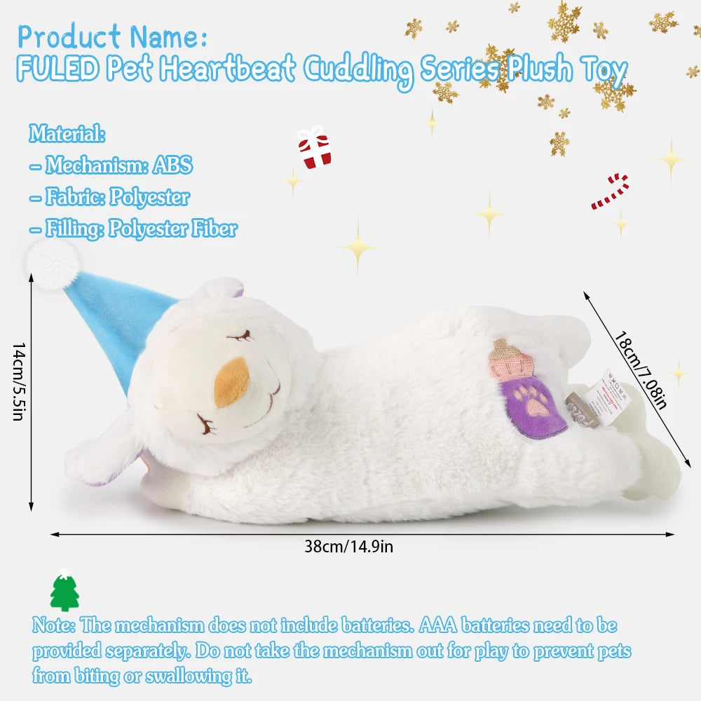 Plush dog toys, Dog Halloween gifts, pet heartbeat soothing toys, dog chew toys, pet calming aids, behavioural training toys