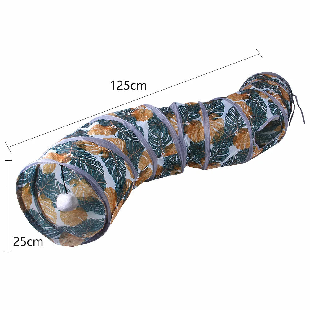 Cat Tunnel Pet Supplies S T Pass Play Tunnel Foldable Cat Tunnel Cat Toys Breathable Drill Barrel for Indoor Loud Paper