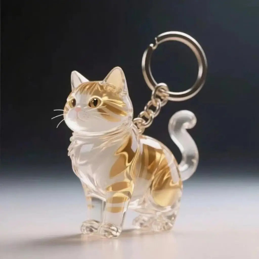 Cats Hair Storage Pendant Cute Keychain Bag Pendant Couple Car Key Chains Jewelry Souvenir Collection Gift Decor Cat Accessories