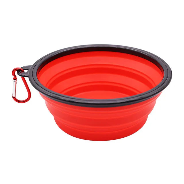 350ML Foldable Silicone Pet Bowl Portable Puppy Food Container Collapsible Feeder for Outdoor Camping Dog Accessories summer