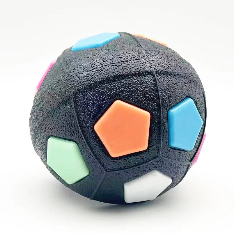 New football tennis ball shaped pet dog toys, durable teething relief to accompany outdoor training squeak toys