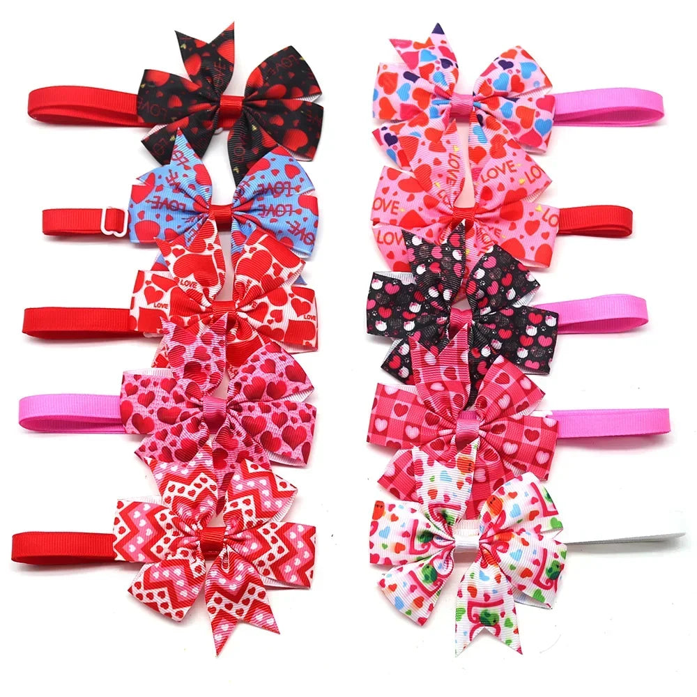 20pcs Halloween Dog Accessories Pet Cat Dog Bowtie Cute Pet Dog Party Holiday Grooming Products Christmas Bow Tie for Dogs