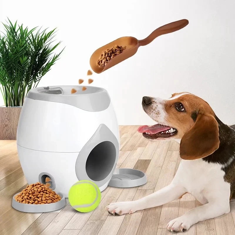 Automatic Pet Feeder Interactive Take Tennis Launcher Dog Training Toy Fun Ball Throwing Machine Teddy Corgi Shiba Inu Dog Toys