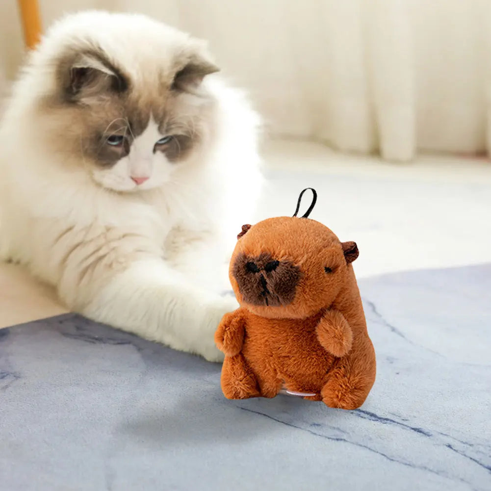 Interactive Cat Toys Flapping Bird Cat Toy Flying Wings Sparrow Catnip Toys Vivid Chirping Simulation Bird Interactive Cat Toy