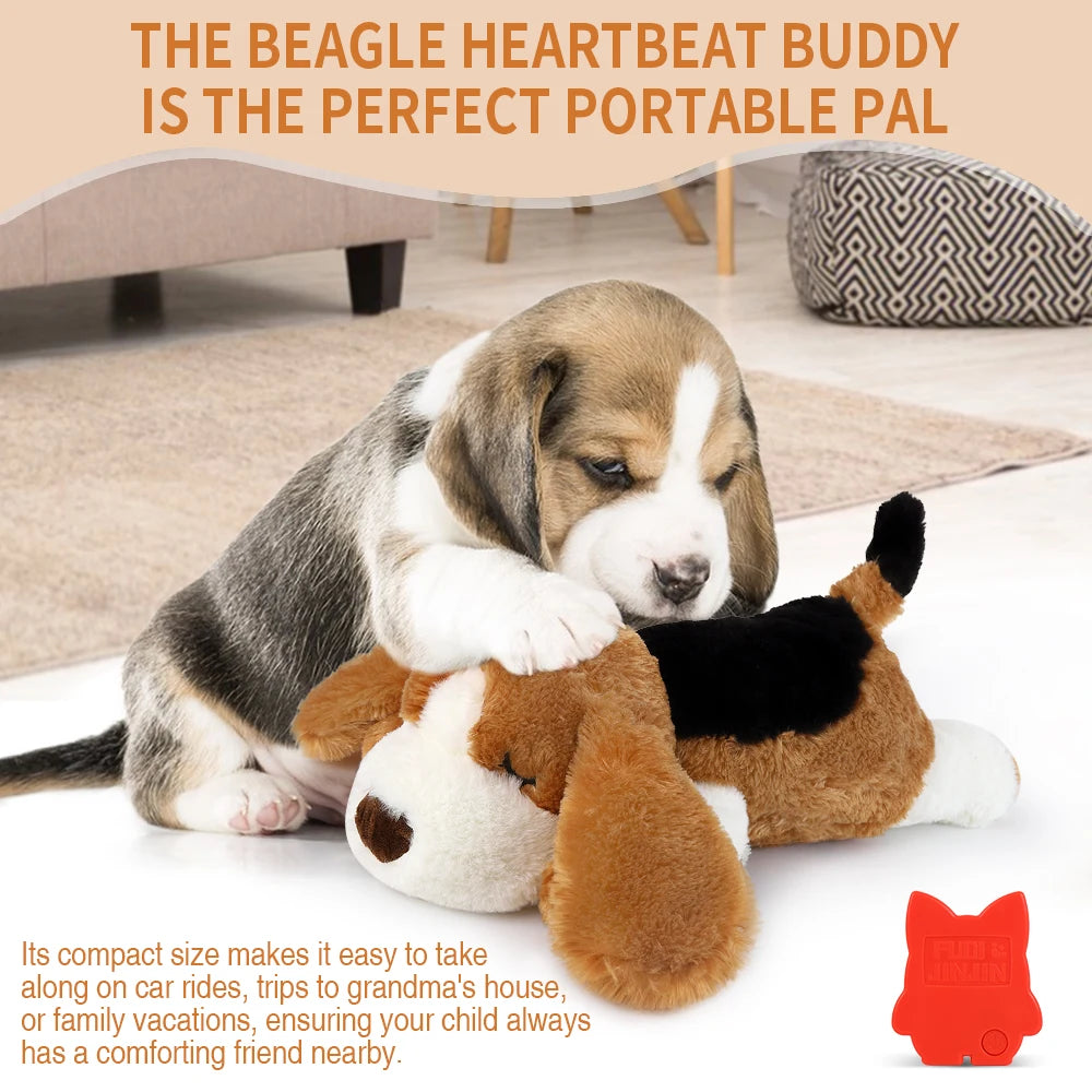 Plush dog toys, Dog Halloween gifts, pet heartbeat soothing toys, dog chew toys, pet calming aids, behavioural training toys
