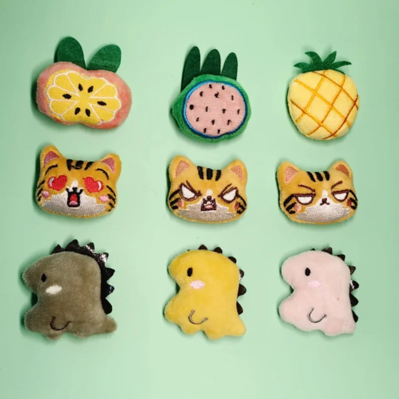 Pet Plush Toy Set Cat Toy With Catmint Kitten Plush Catnip Toy With Scent Cat Mini Catnip Toy Teeth Chewing Grinding Pet Supply