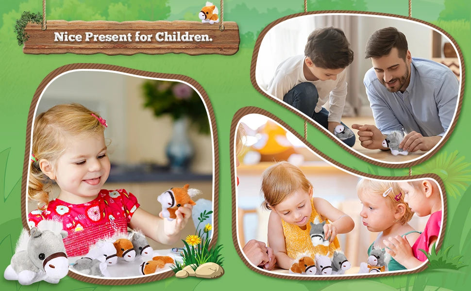 12-48Pcs Horse Stuffed Animal Bulk Toy Horses Plush Stuffed Animals Horses Toys Horse Party Favor Farm Birthday for Boy Girl Kid