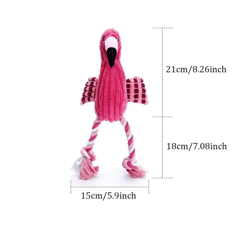 Animal Shape Squeaky Toys Plush Dog Toy Cute Bite Resistant Corduroy Dog Toys for Cat Dogs Puppy Pet Dog Accessories