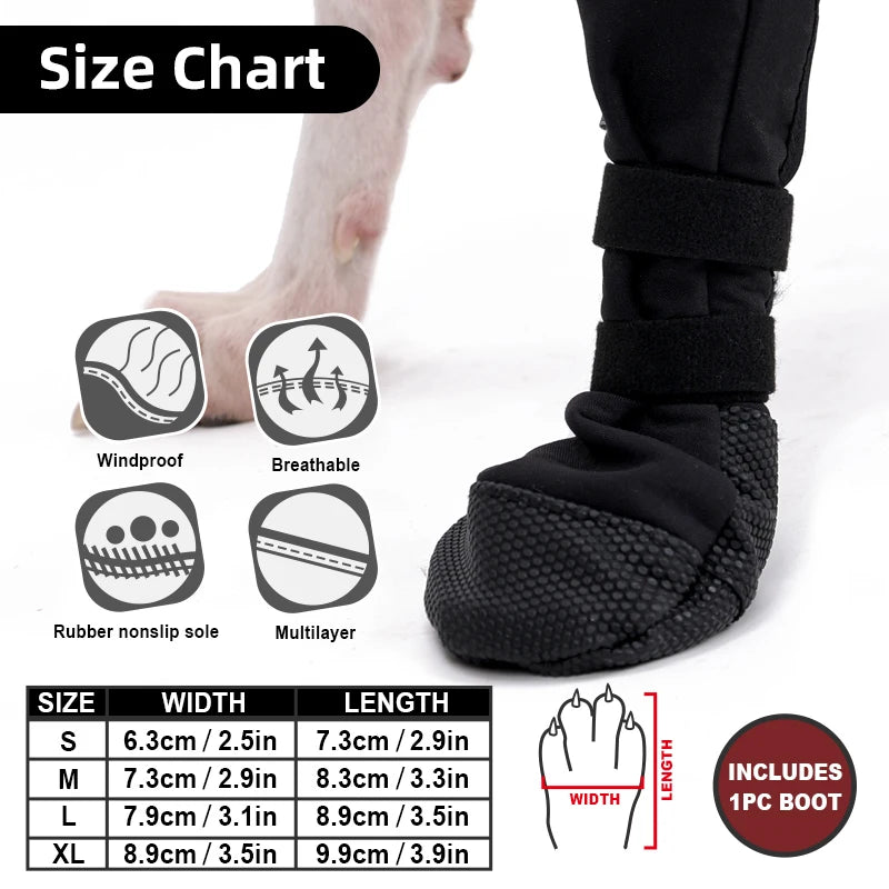 1pcs Pet Dog Shoes Outdoor Waterproof Dog Boot Dog Leg Injury Protection Cover Four Feet Universal Dog Boot Pet Dog Accessories