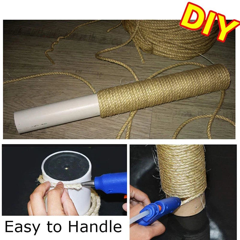 10/20M Natural Sisal Rope Cat Scratcher Rope Tree Scratching DIY Paw Claw Furniture Protector Scratching Post Cat Accessories