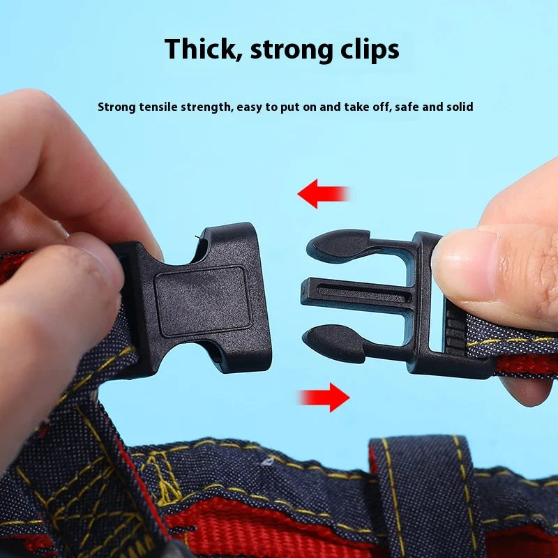 New Pet Leash and Harness Set Dog Adjustable Collar Set Pet Lead Vest Small Medium Large for Walking Training Dog Accessories