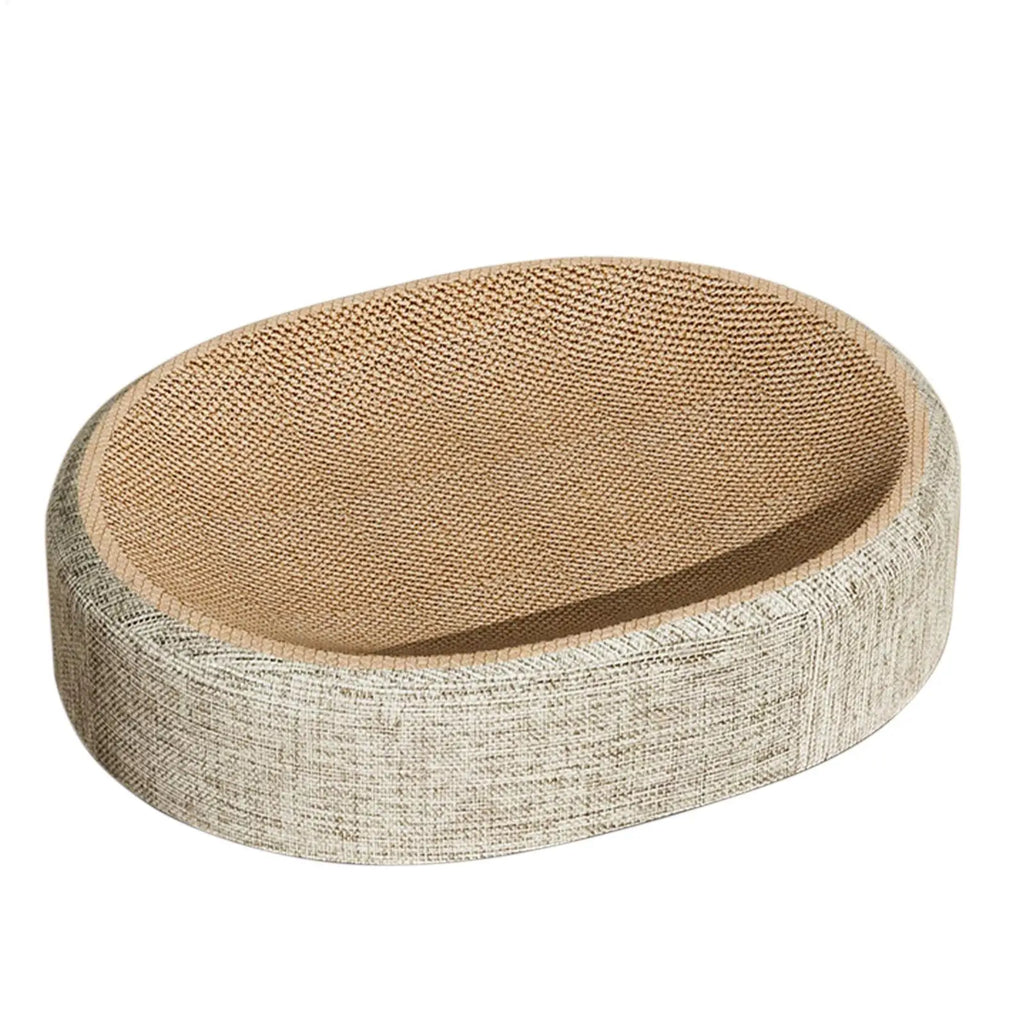 New 2in1 Cat Scratching Board Protect Furniture Grinding Claw Toys Oval Sisal Weaving Wear-resistant Cat Nest Cat Accessories