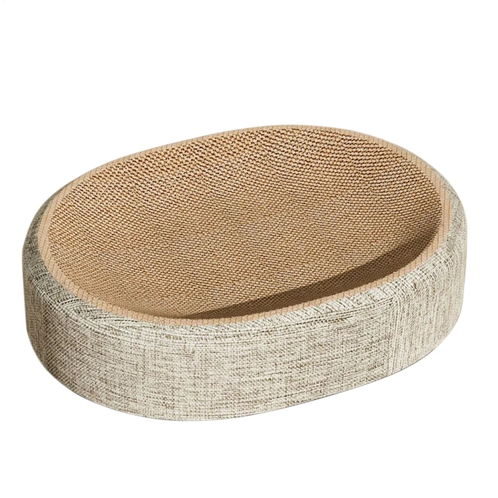 New 2in1 Cat Scratching Board Protect Furniture Grinding Claw Toys Oval Sisal Weaving Wear-resistant Cat Nest Cat Accessories