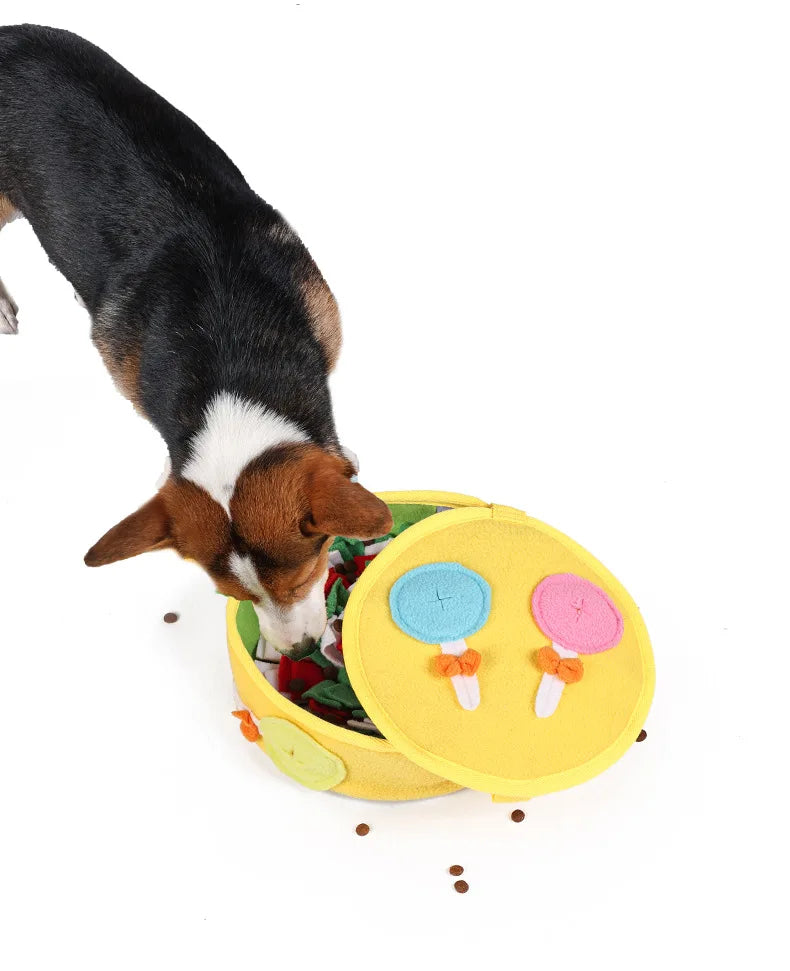 Dog Toys Sniffing Pad Slow Food Box Training Sniff Mat Dogs Release Stress Training Carpet Puppy Interactive Pet Christmas Gift