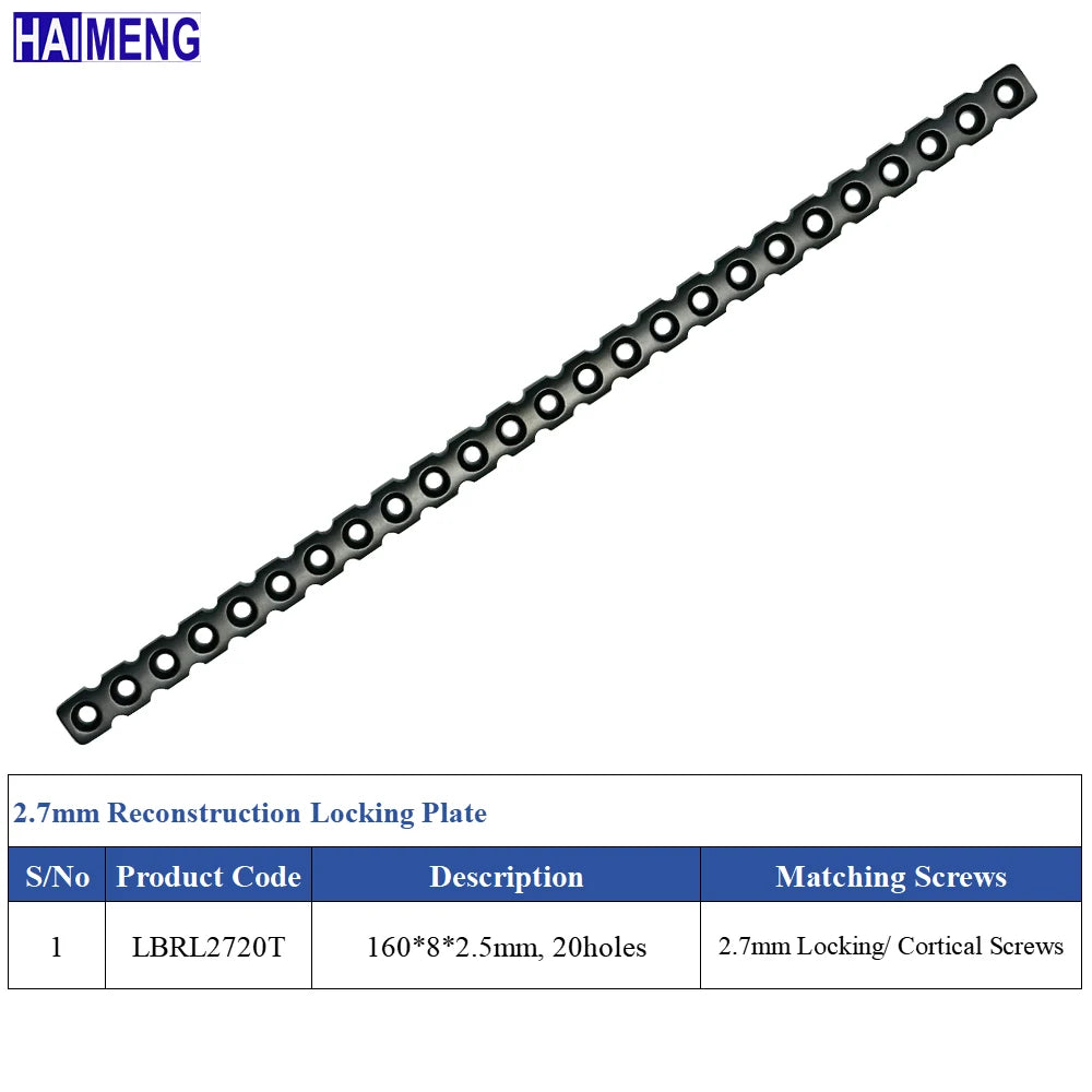 2.0/2.4/2.7/3.5mm Reconstruction Locking Plate,Veterinary Orthopedics Implants,Surgical Instruments,Pet Products,Dog Accessories