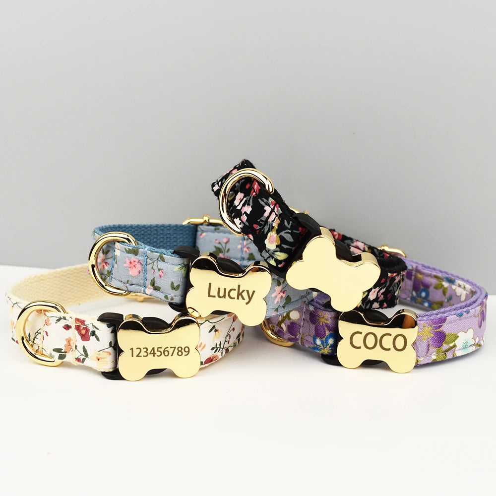 Medium to Large Dog Collar Free Engraving Pet Necklace Dog Accessories Comfortable Wearable ID Tag for Your Four-Legged Friend