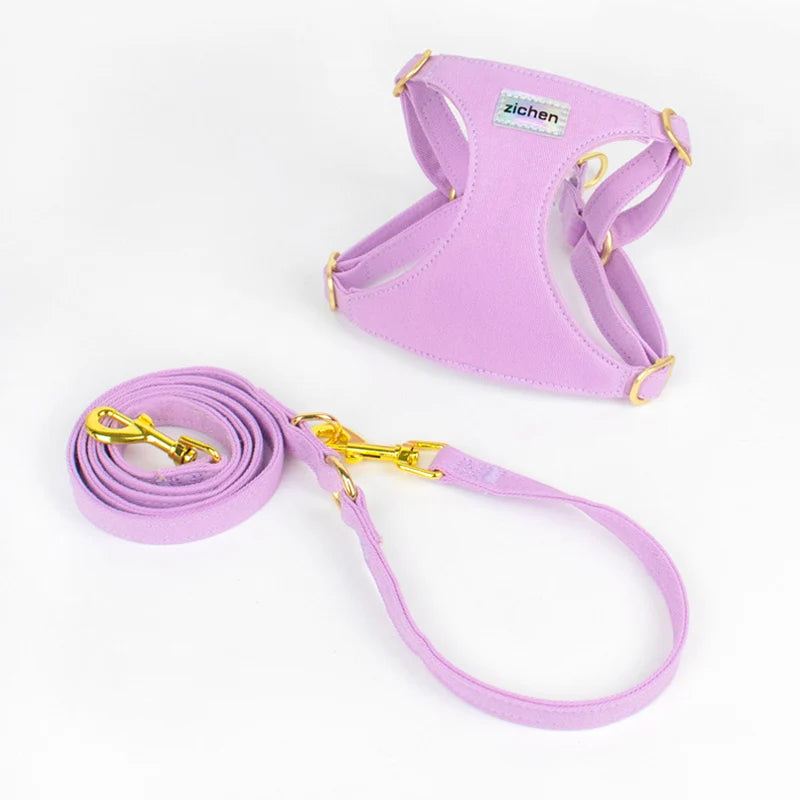 Newest Puppy Dog Harness and Leash Set for Small Dogs Adjustable Pet Harnesses Chihuahua Poodle Bichon Cat  Accessories