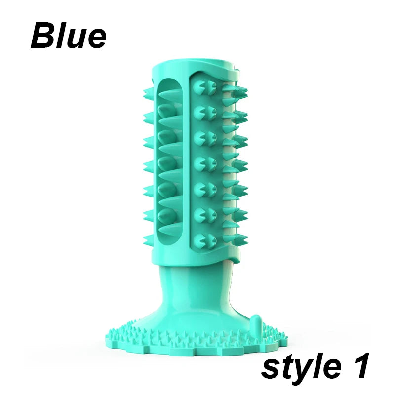 Rubber Dog Chew Toy Teeth Cleaning Pet Toothbrush Chewing Stick Toys for Dog Chew Toy Elasticity Soft Pet Tooth Cleaning