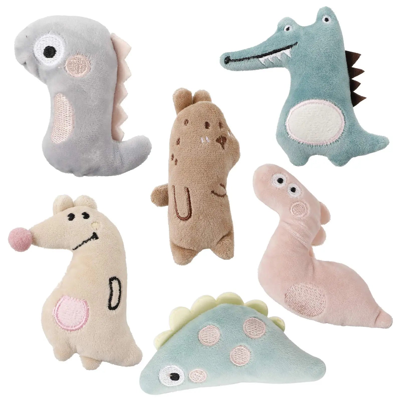 6 Pcs Cat Toys,Kitten Chew Toys with Catnip,Self-Playing Catnip Toys,Teeth Cleaning and Anti-Boredom Cat Accessories