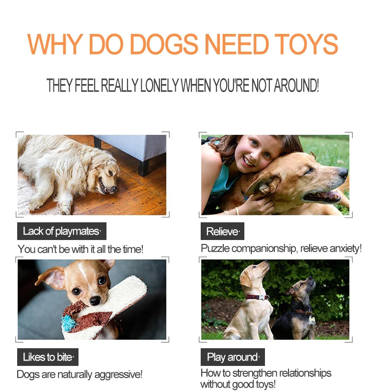 New Plush Toy for Dog Toy with Squeaker for Toys for Puppies Games Soft Toy for Dogs Big Dog Toys GWJ01