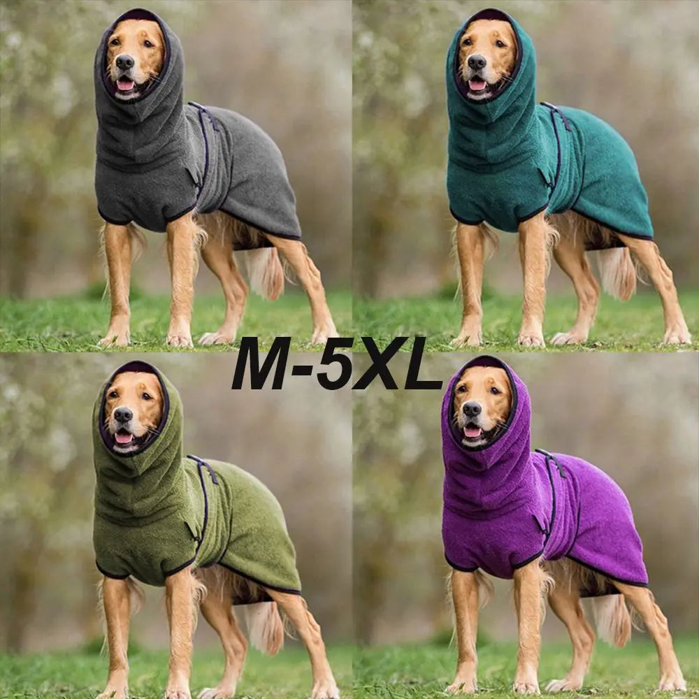 Dog Bathrobe Pet Drying Coat Clothes Microfiber Absorbent Beach Towel for Large Medium Small Dogs Cats Fast Dry Dog Accessories
