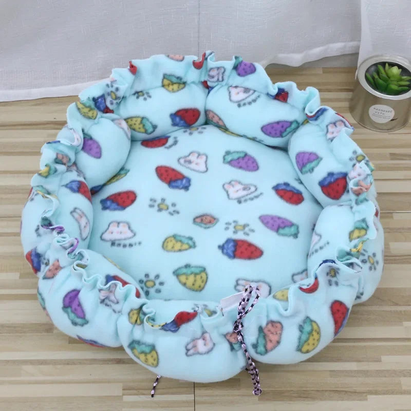 Dog Bed Small Medium Dogs Cushion Soft Cotton Winter Basket Warm Sofa House Cat Bed for Dog Accessories Pet Supplies