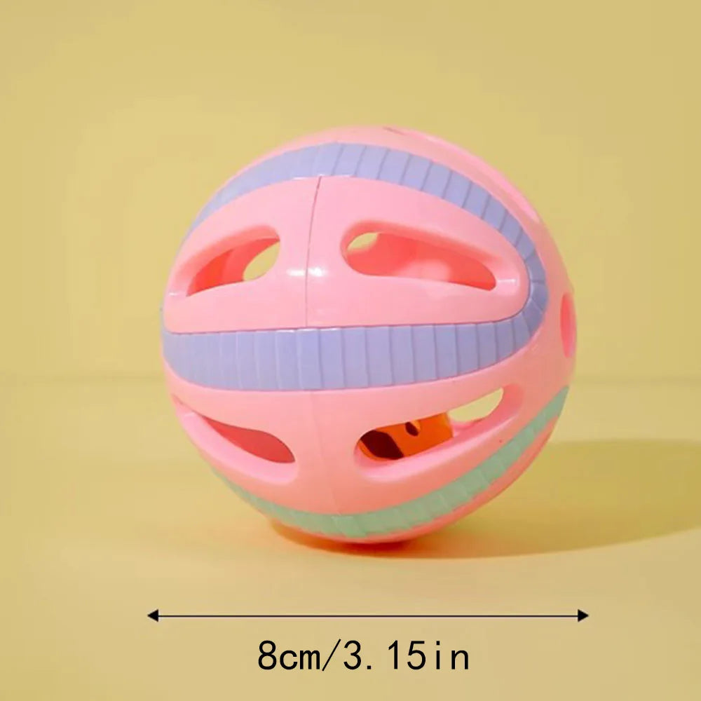 Cat Toys Self-Playing Bell Balls Durable Teaser Wand Interactive Kitten Chew Toys Energy-Burning Pet Amusement Supplies