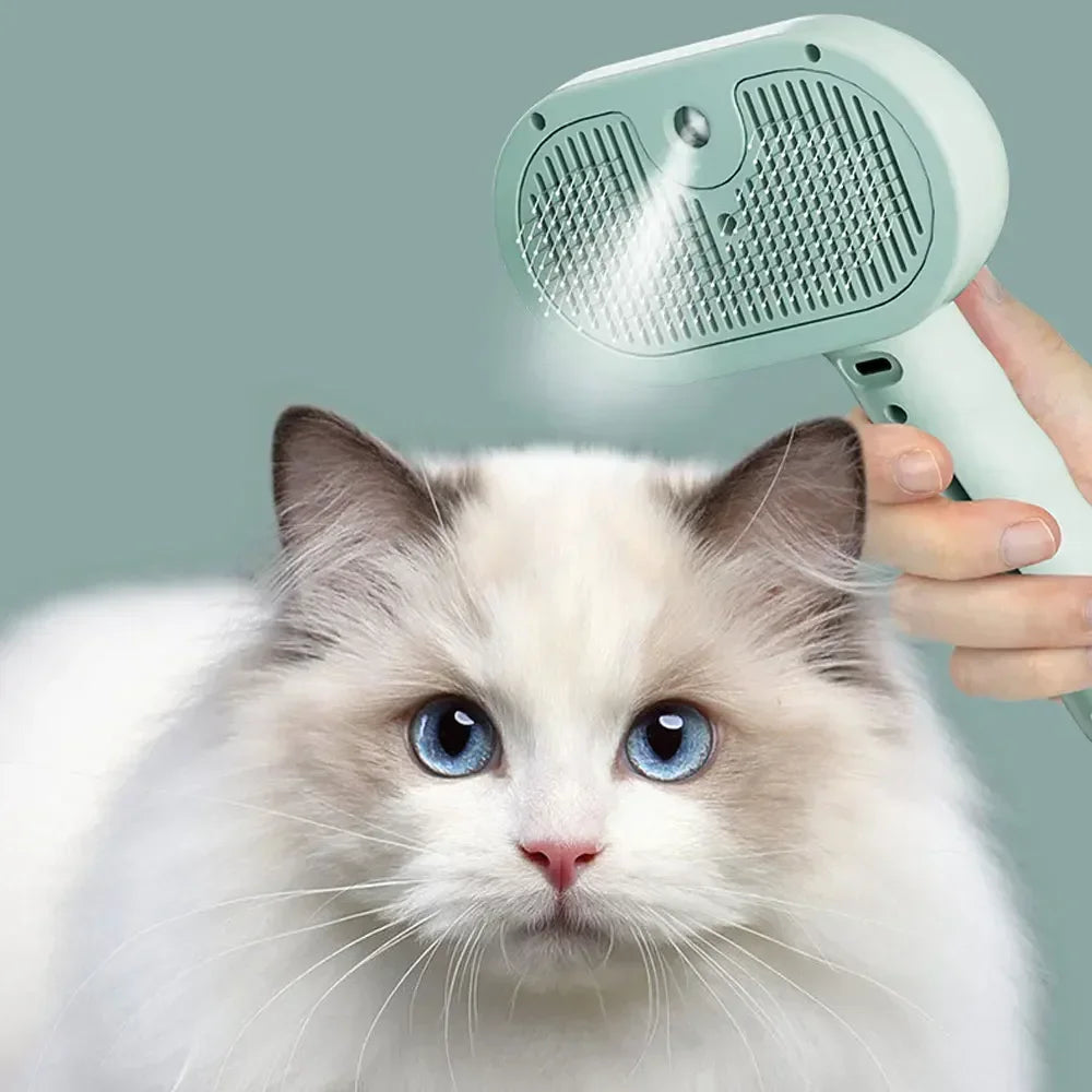Pet Spray Hair Comb Pet Hair Remover Cleaning Brush Cats Grooming Dog Accessories Tools Dematting Water Mist Humidifier Comb