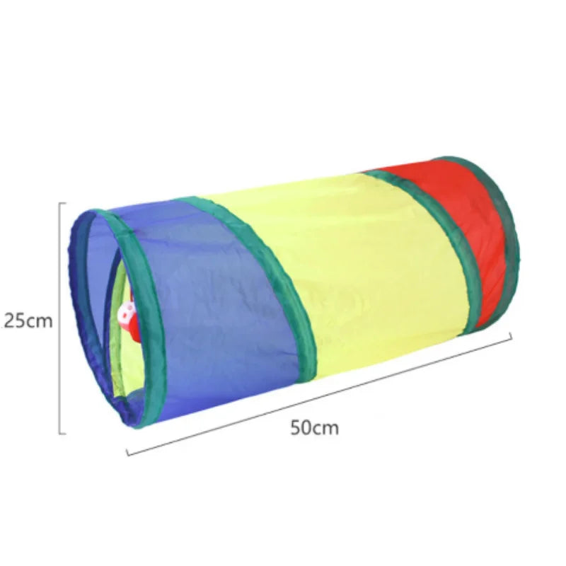 Hot Cat Tunnel Pet Tube Collapsible Play Toy Indoor Outdoor Kitty Puppy Toys for Puzzle Exercising Hiding Training Pet Toys