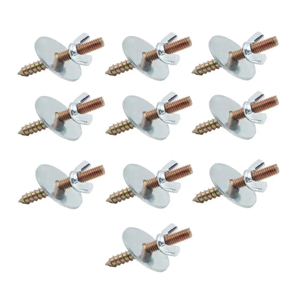 10x Bird Cage Perch Screws and Nuts Screw Nut with Gaskets for Parrot Stand Building Wood Birds Perch Parrot Toys Bird Stand