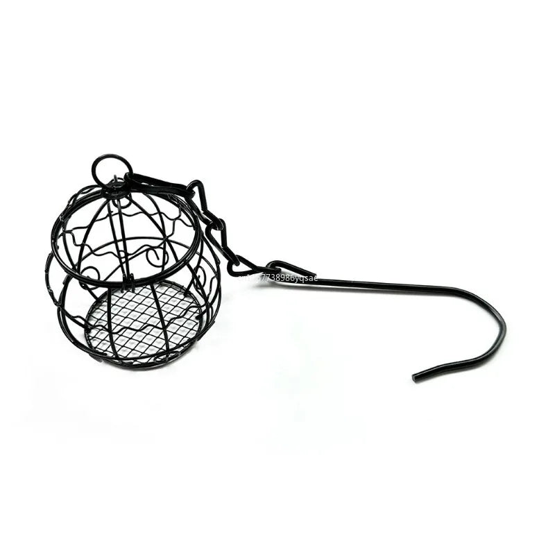 1Pcs Parrot Shredder Bird Toys Metal Cage Bird Feeder Paper Foraging Vegetable Millet Basket Container for Cockatiel Conure 앵무새