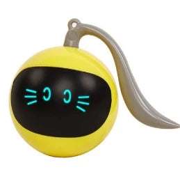 Smart Interactive Cat Toy Colorful LED Self Rotating Pet Ball Toys USB Rechargeable Kitten Automatic Ball Toys Cat Accessories