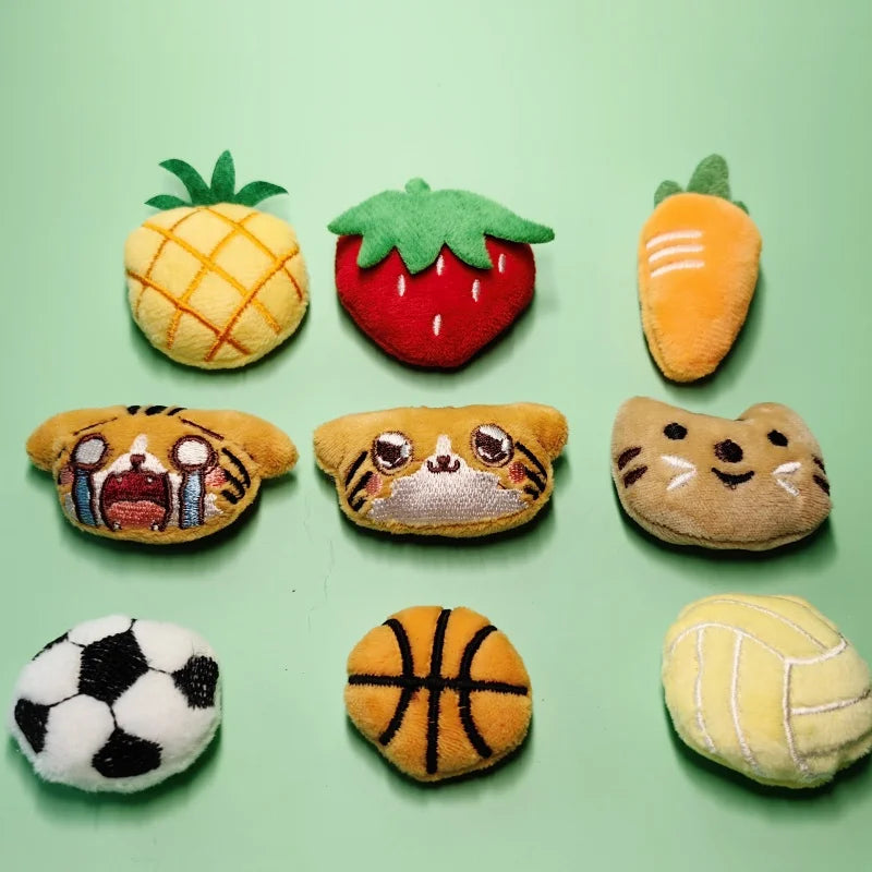 Pet Plush Toy Set Cat Toy With Catmint Kitten Plush Catnip Toy With Scent Cat Mini Catnip Toy Teeth Chewing Grinding Pet Supply