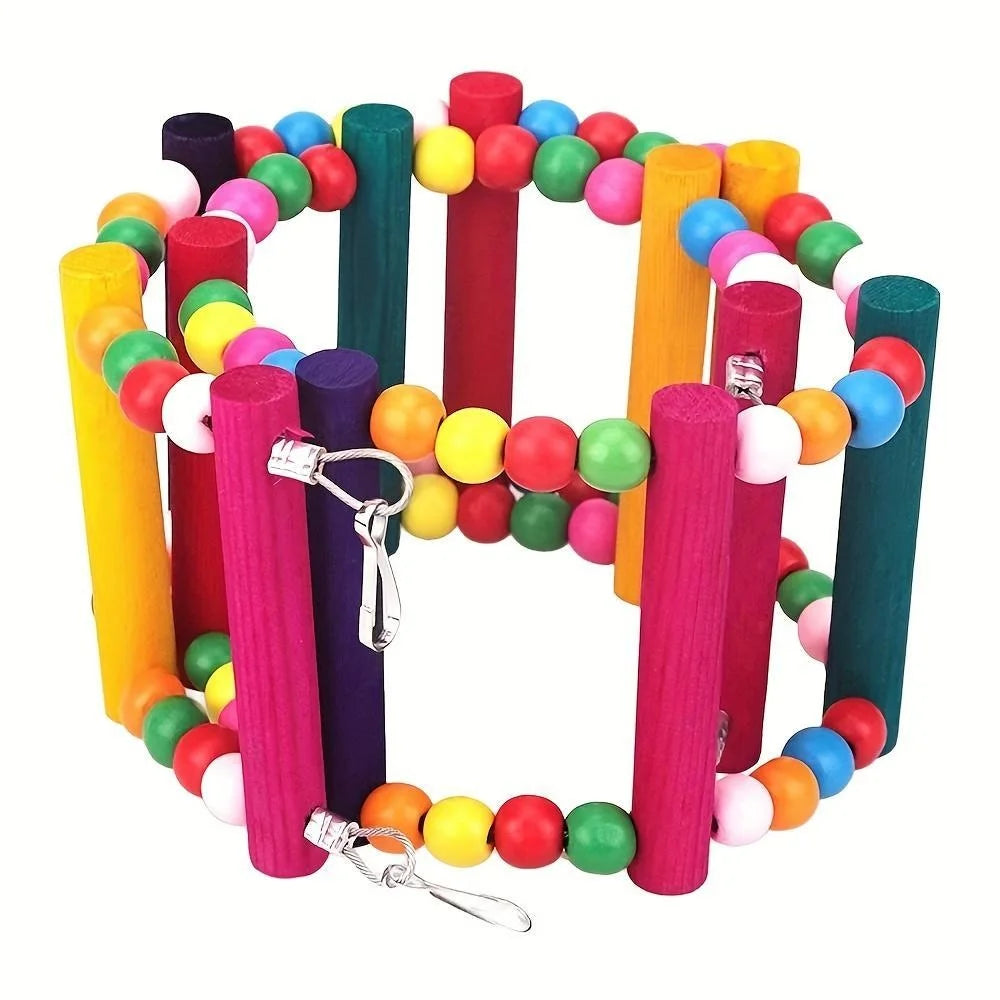 Bird Parrot Toys Ladders Swing Chewing Toys Hanging Pet Bird Cage Accessories Hammock Swing Toy for Bird Parrot