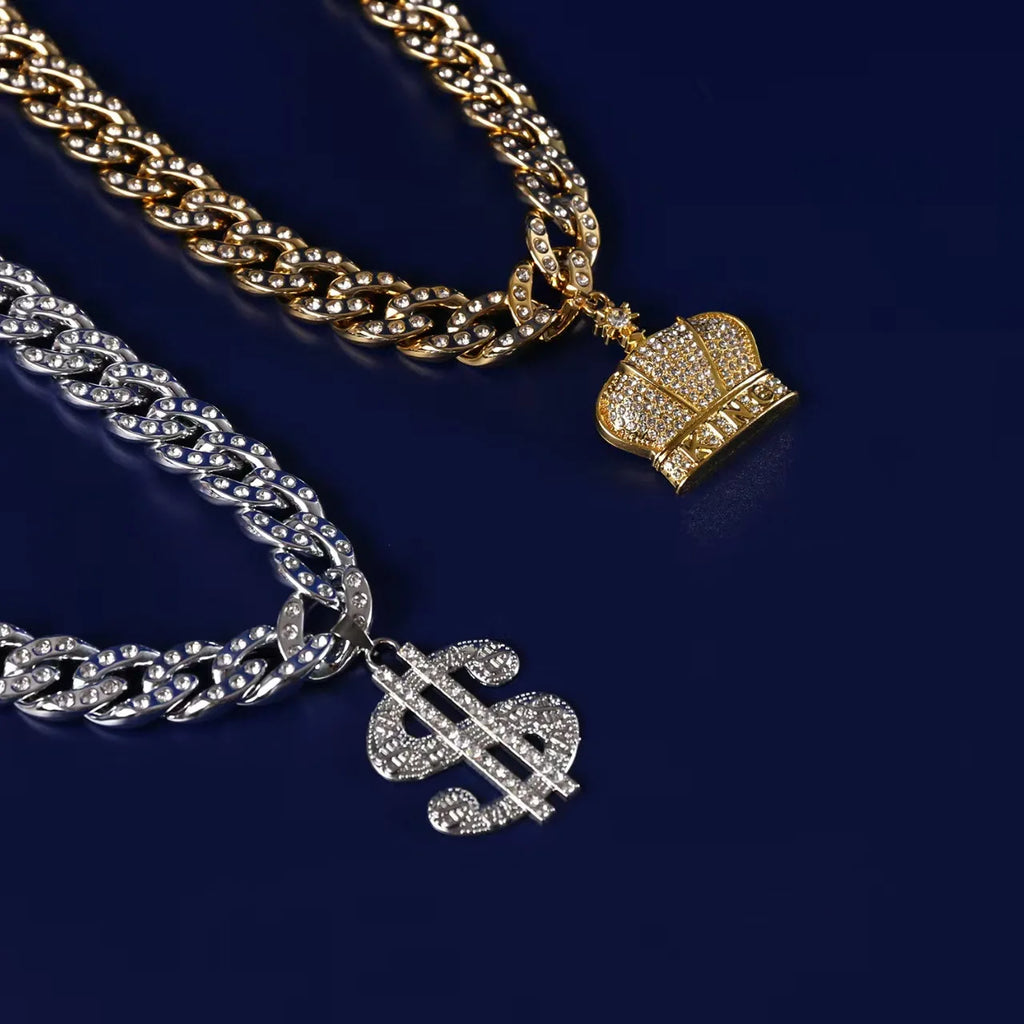 Luxury Fancy Zircon Pendant Dog Accessories for Cat Neck Wear Plastic Pet Necklace Adjustable Cosplay Small Medium Puppy Collar