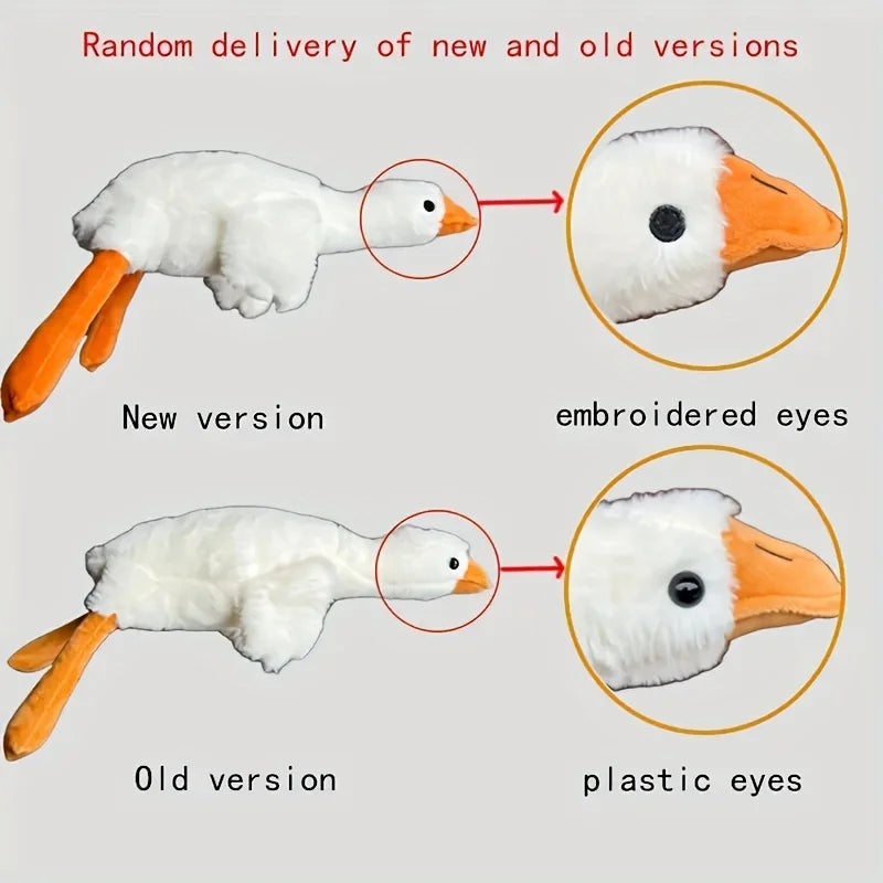 Large Plush White Duck Dog Toys Realistic Goose Design Dolls Suitable for Dogs Chew and Play Best Pet Supplies