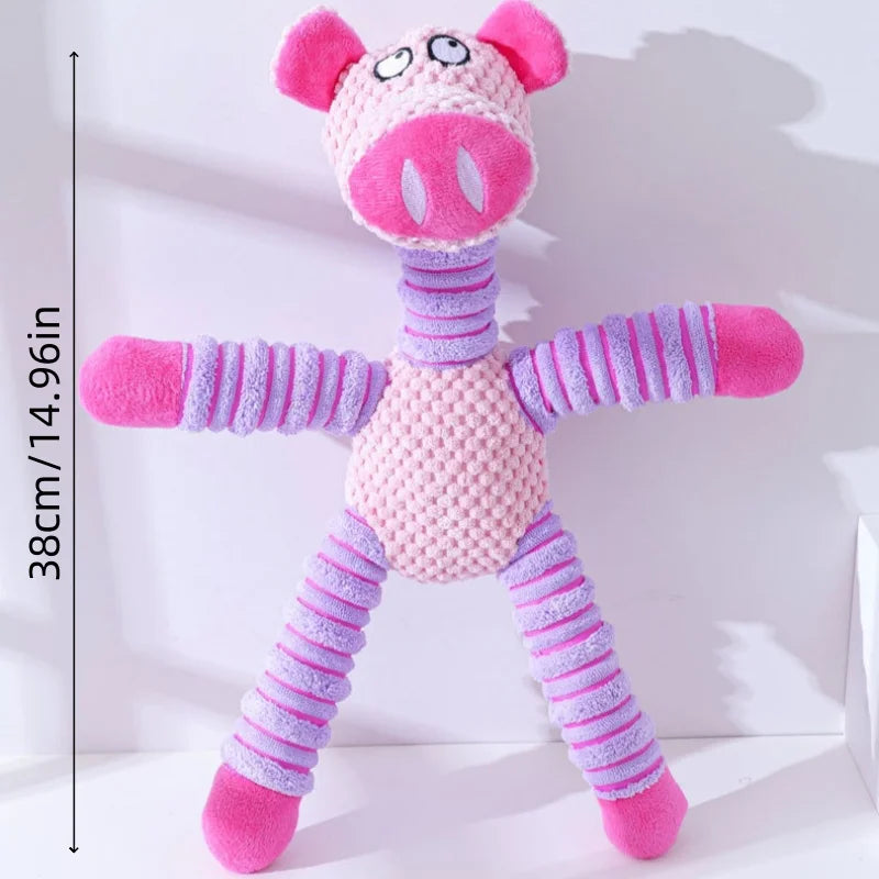 1pc Dog Toys Grinding Teeth Plush Pet Supplies Teeth Cleansing Toys Bite-resistant And Bored Interactive Puppy Toys