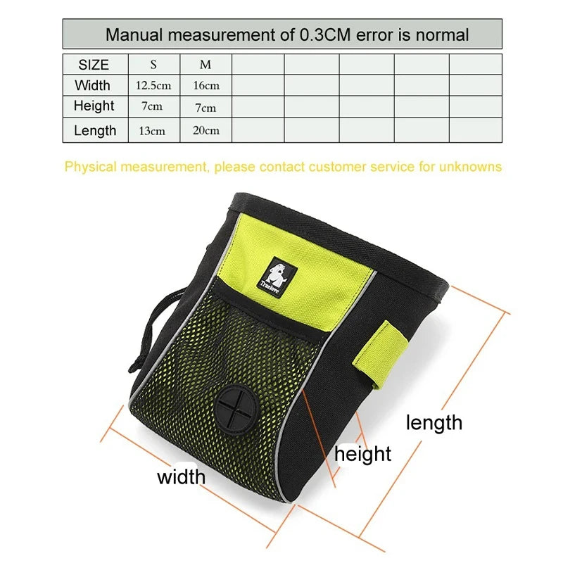 Truelove Dog Treat Bag TLT2051 Dog Accessories Nylon Reflective Portable Pet Traveling Snack Training Pouch Sport Waist Bag