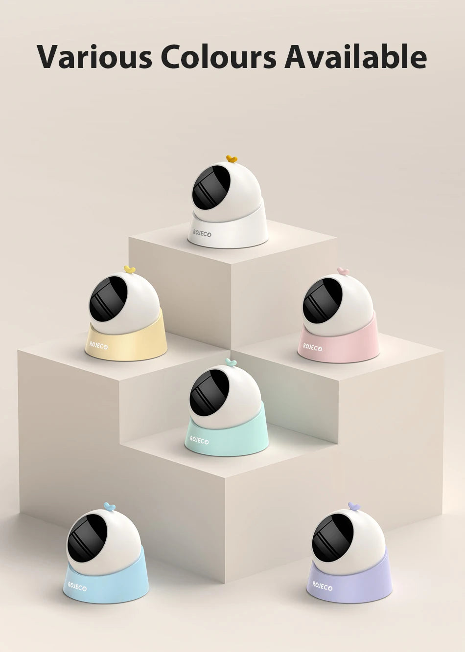 ROJECO Automatic Cat Toy Interactive Adjustable Mode Electric Cat Laser Toy For Kitty Dog Indoor Smart Teasing Laser Cat Toys