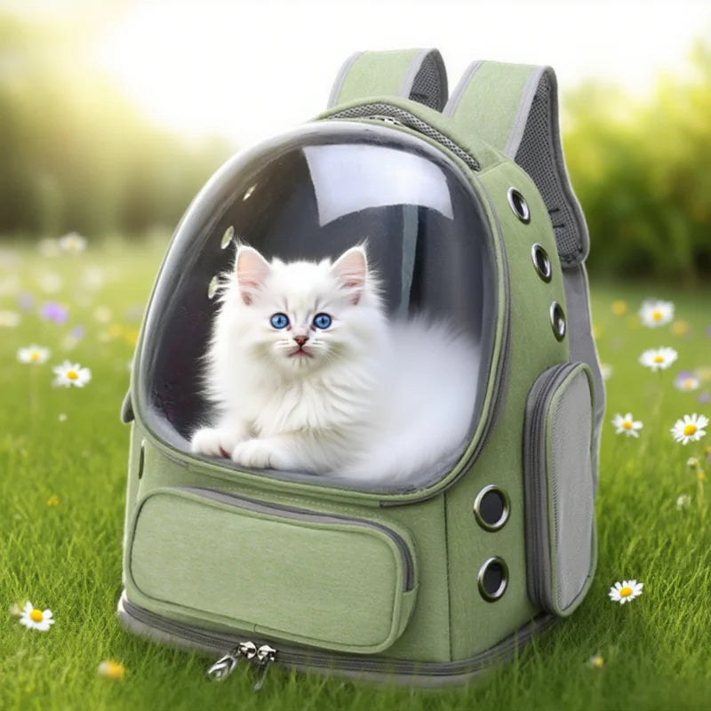 2025 Transparent Pet Carrier Backpack for Cats Small Dogs Breathable Outdoor Pet Shoulder Bag Cat Accessories and Supplies