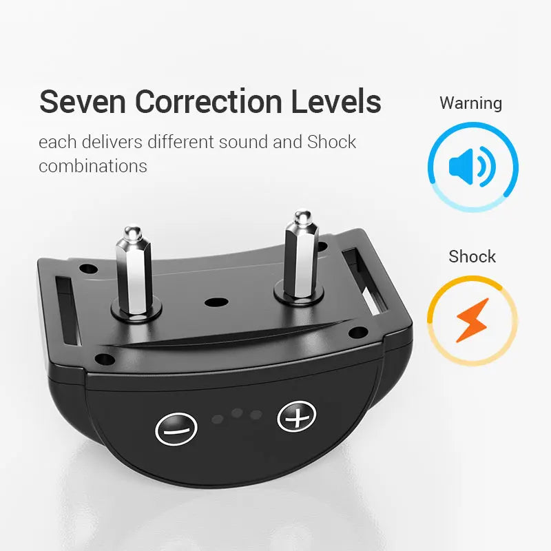 ROJECO Intelligent Training Collar Dog Anti Bark Collar Rechargeable Bark Control Collar For Dogs Electric Anti-Barking Devices