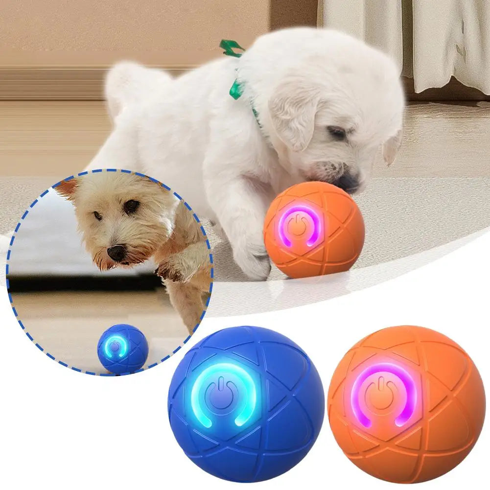 Smart Interactive Dog Toys for Aggressive Chewers Self Moving Interactive Dog Ball Automatic Vibrating Toy