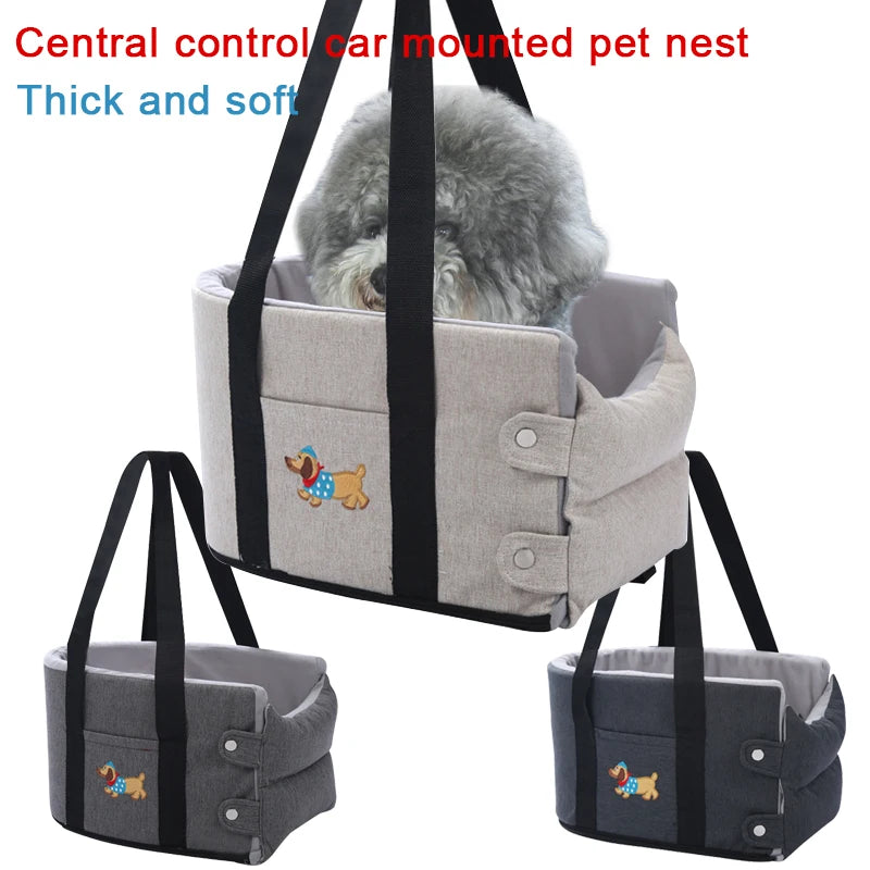 Puppy Dog Car Seat Travel Central Control car seat seat cushion pet nest Small Dogs Chihuahua Cats Car Transport Dog Accessories