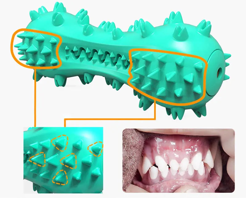 Rubber Dog Chew Toy Teeth Cleaning Pet Toothbrush Chewing Stick Toys for Dog Chew Toy Elasticity Soft Pet Tooth Cleaning