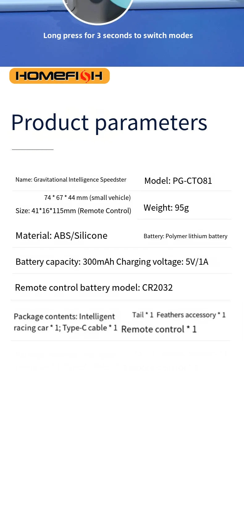 Smart Cat Car 2 Modes Automatic Moving Remote Controlled Car for Cats Dogs Interactive Playing Kitten Training Pet Supplies