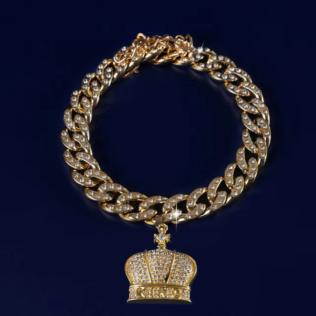 Luxury Fancy Zircon Pendant Dog Accessories for Cat Neck Wear Plastic Pet Necklace Adjustable Cosplay Small Medium Puppy Collar